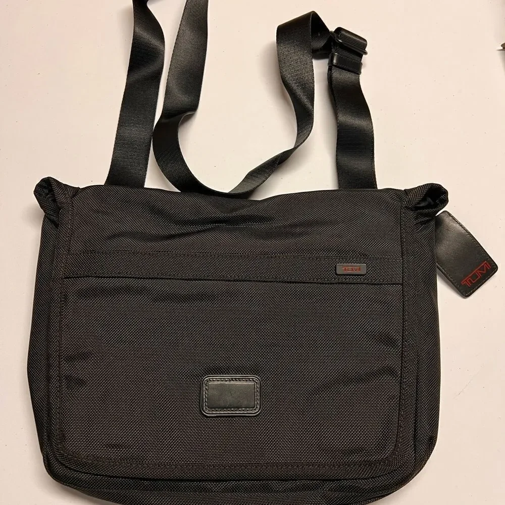 TUMI Black Messenger Bag